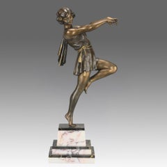 Figura di una “ballerina Art Déco” realizzata da Emile Carlier all’inizio del XX secolo