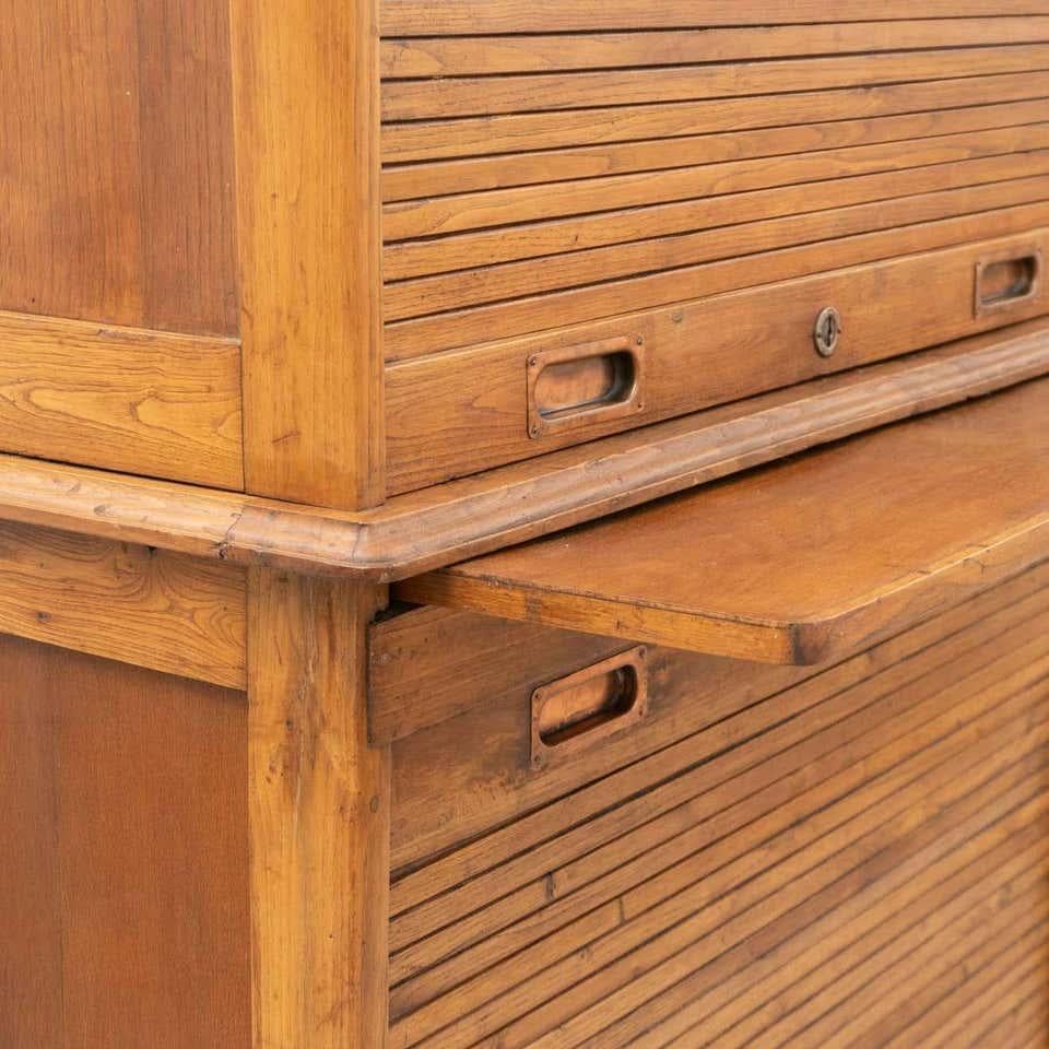 Early 20th Century Filing Cabinet with Two Louvers Doors For Sale 5