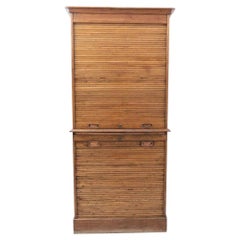 Early 20th Century Filing Cabinet with Two Louvers Doors