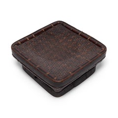 Early 20th Century Filipino Lidded Square Basket