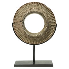 Early 20th Century Fine Cast White Metal Bracelet Classic Sculpture Form