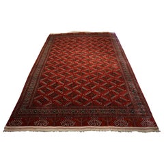 Early 20th Century Fine Turkmen Bokhara Supple Tribal in Soft Dense Wool