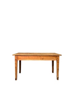 Early 20th-Century Fir Wood Farm Table
