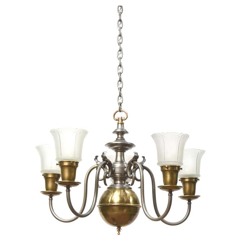 Classic Five Light Antique Spanish Revival Chandelier at 1stDibs ...