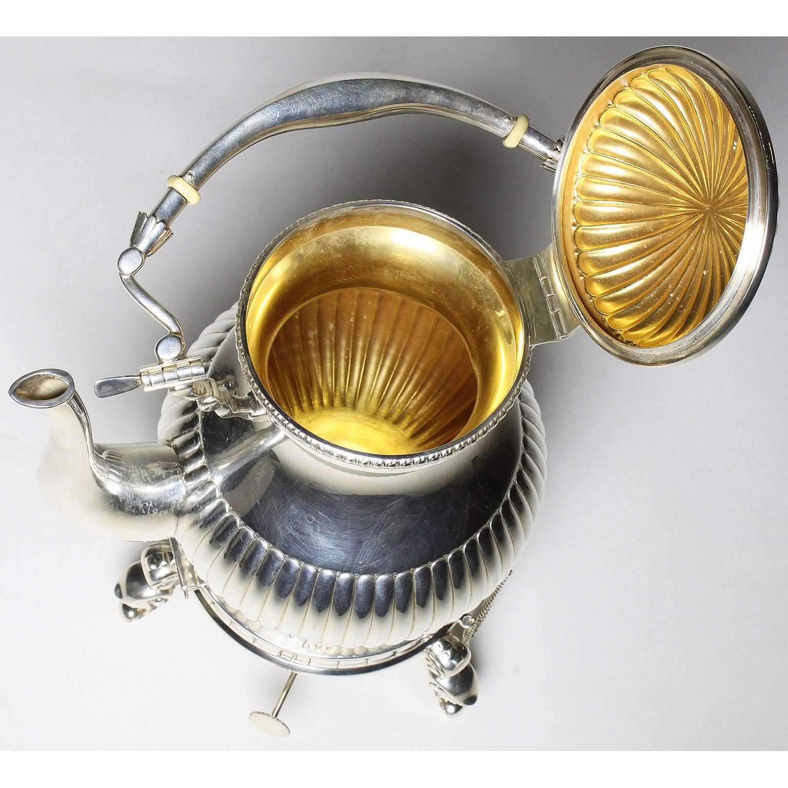 Early 20th Century Five-Piece Louis XV Style Sterling Silver Tea and Coffee Set For Sale 2