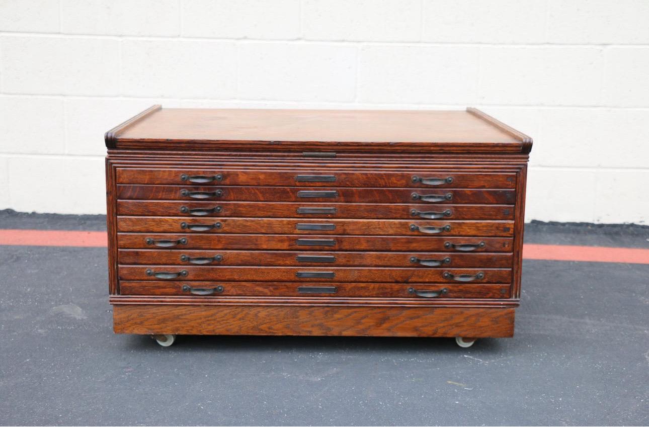 Early 20th Century Flat File Cabinet 5