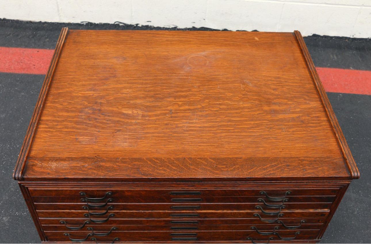 Early 20th Century Flat File Cabinet In Good Condition In North Hollywood, CA
