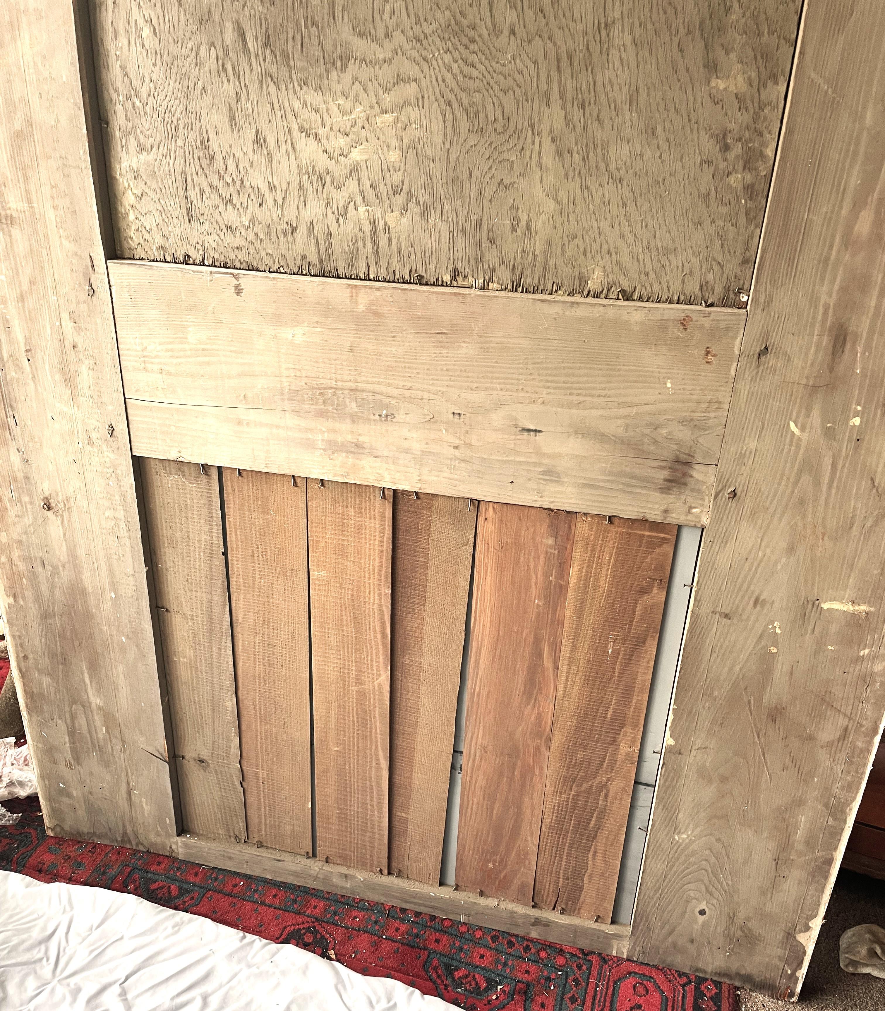 Miroir Trumeau du début du 20e siècle, peint à la main, sculpté et en bois en vente 6