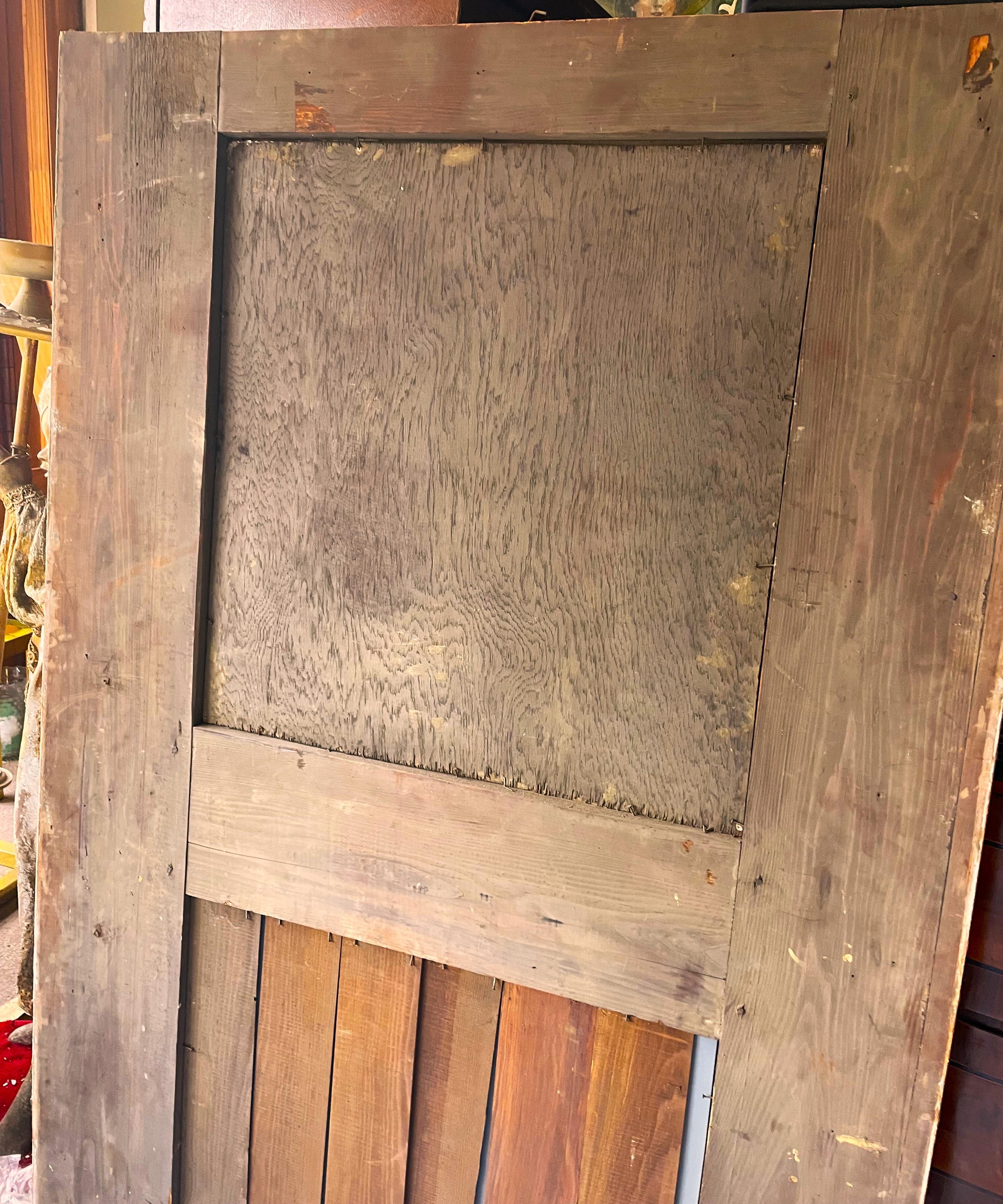 Miroir Trumeau du début du 20e siècle, peint à la main, sculpté et en bois en vente 7