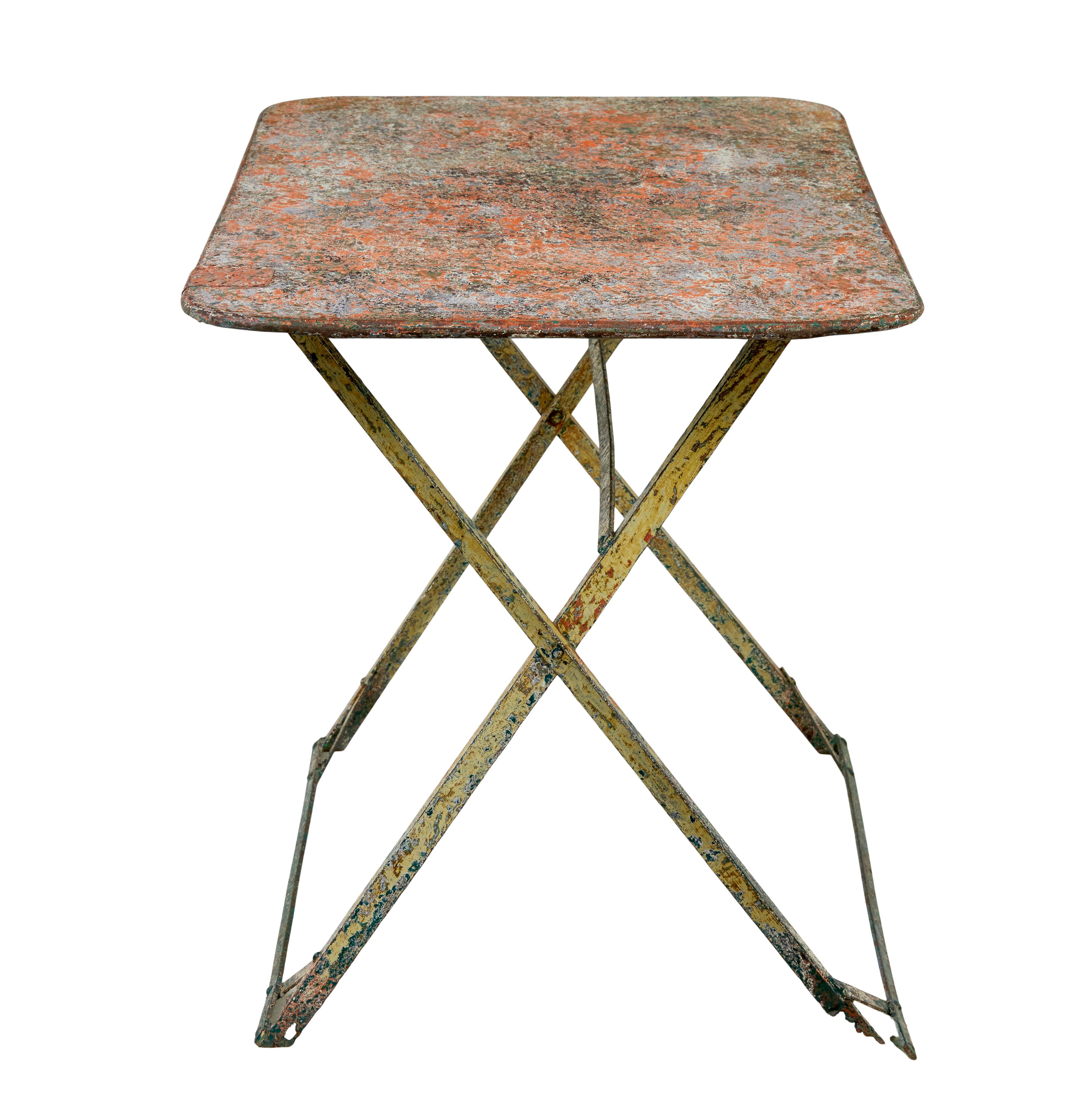 20th Century Early 20th century folding garden table
