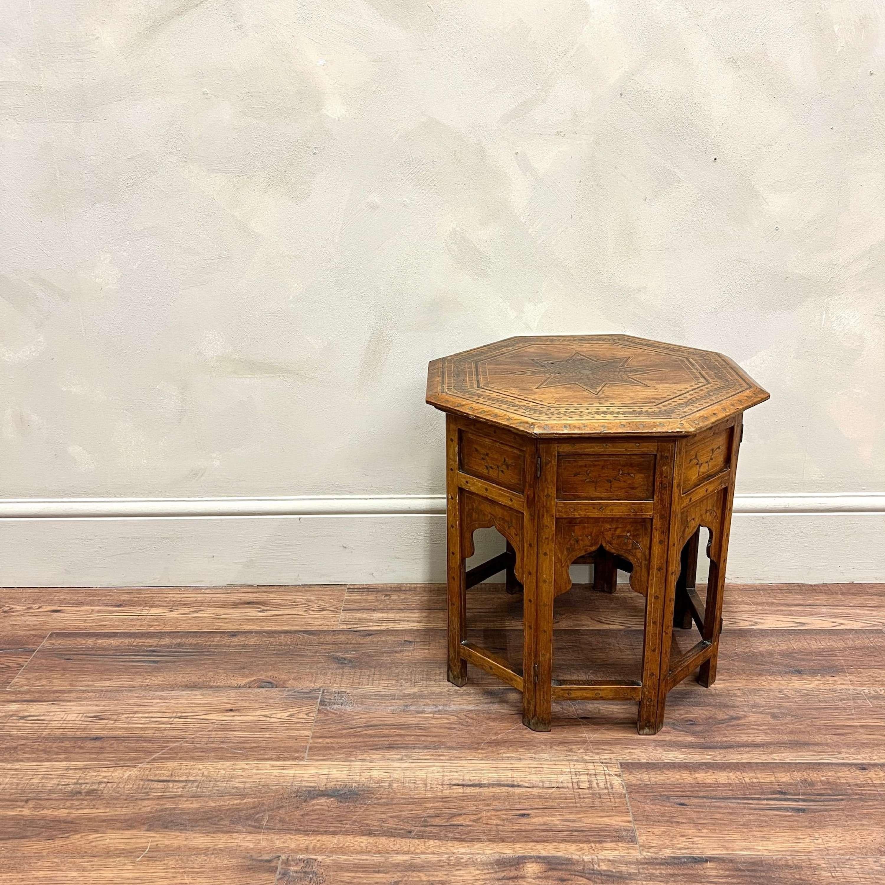 Early 20th Century Folding Hoshiarpur Table 6