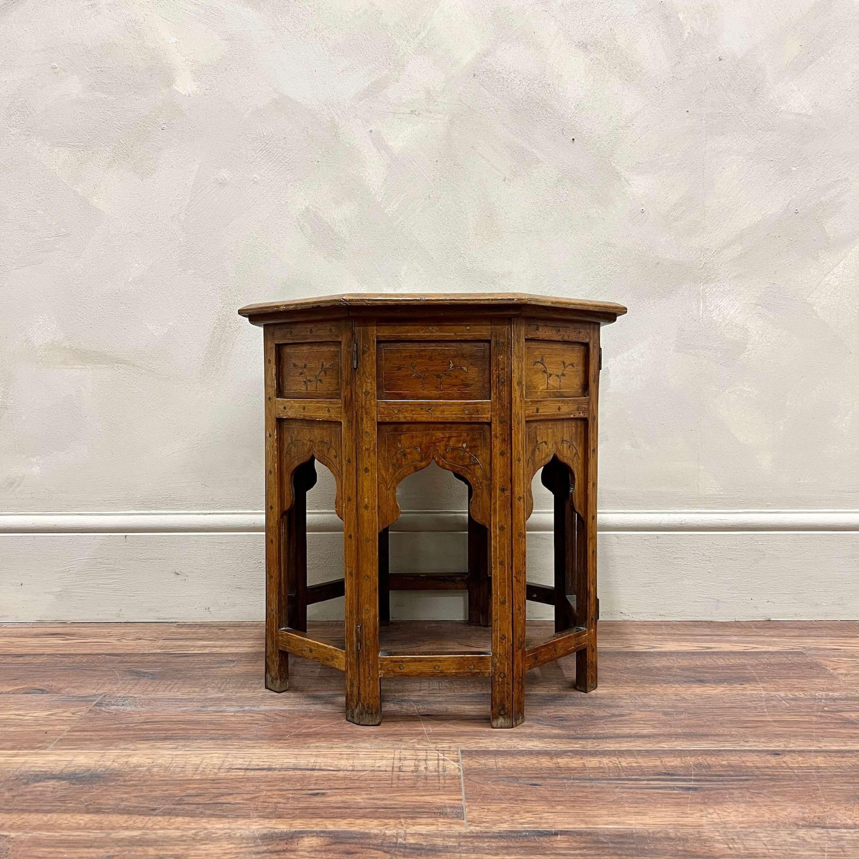 Early 20th Century Folding Hoshiarpur Table 7