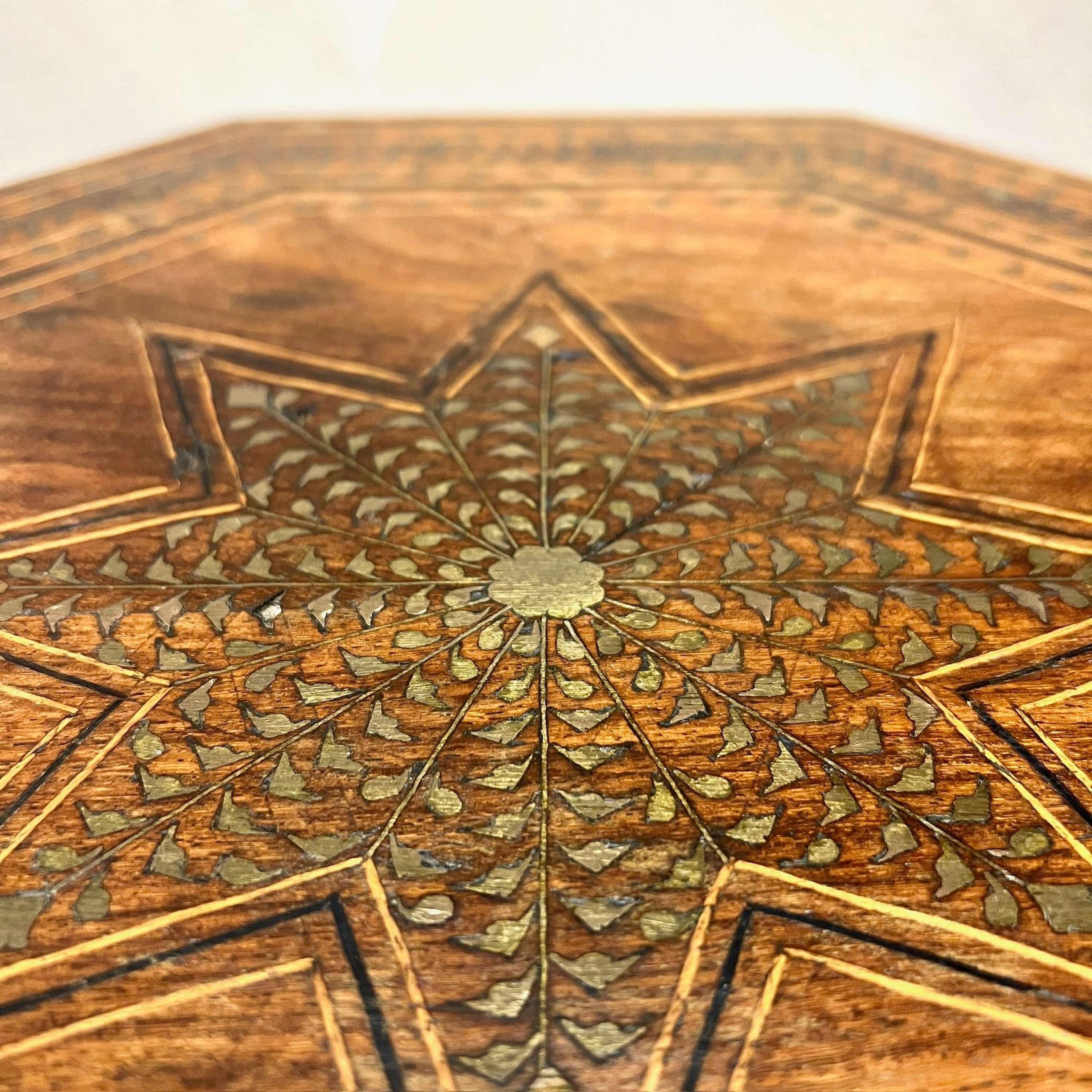 Indian Early 20th Century Folding Hoshiarpur Table