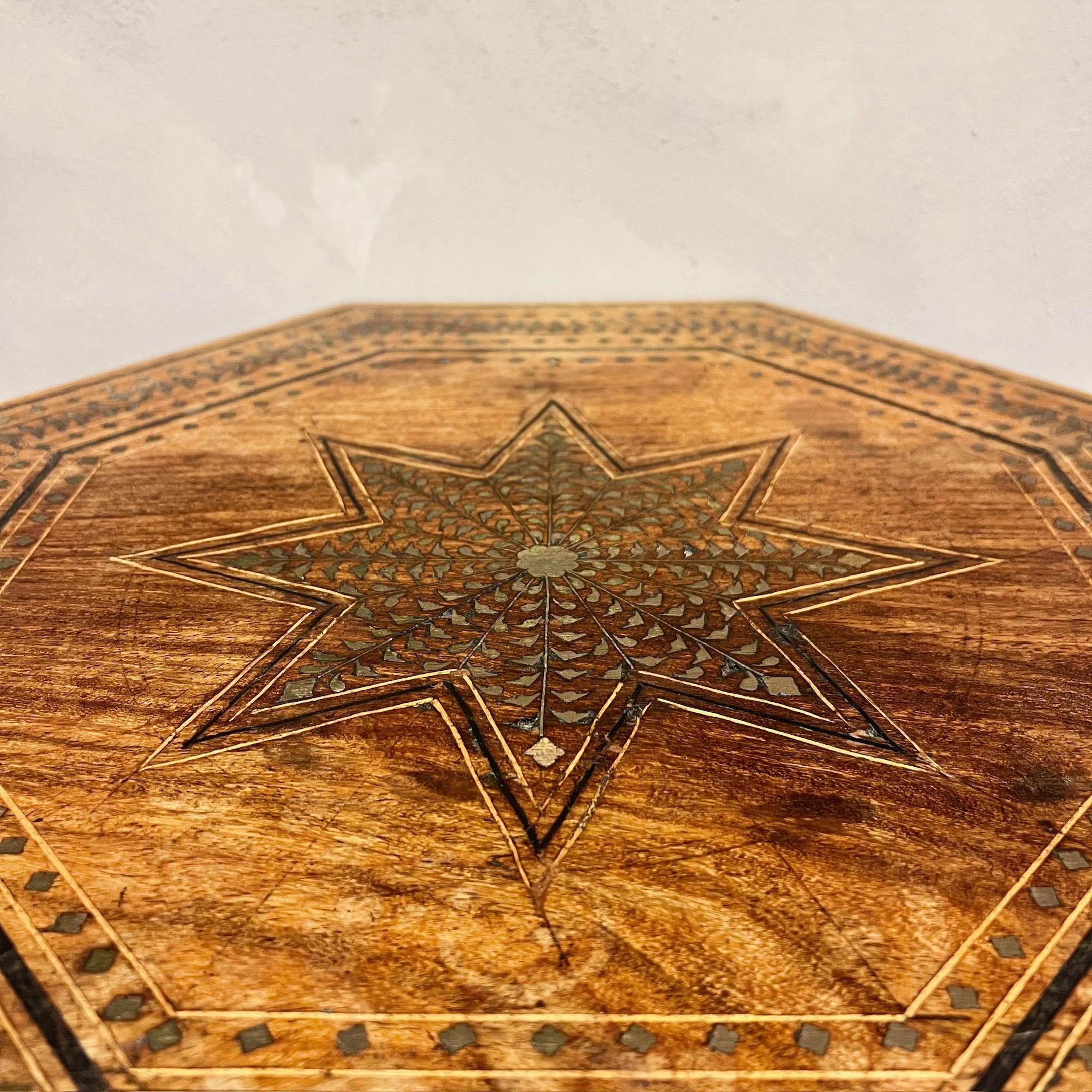 Early 20th Century Folding Hoshiarpur Table In Good Condition In Southampton, GB