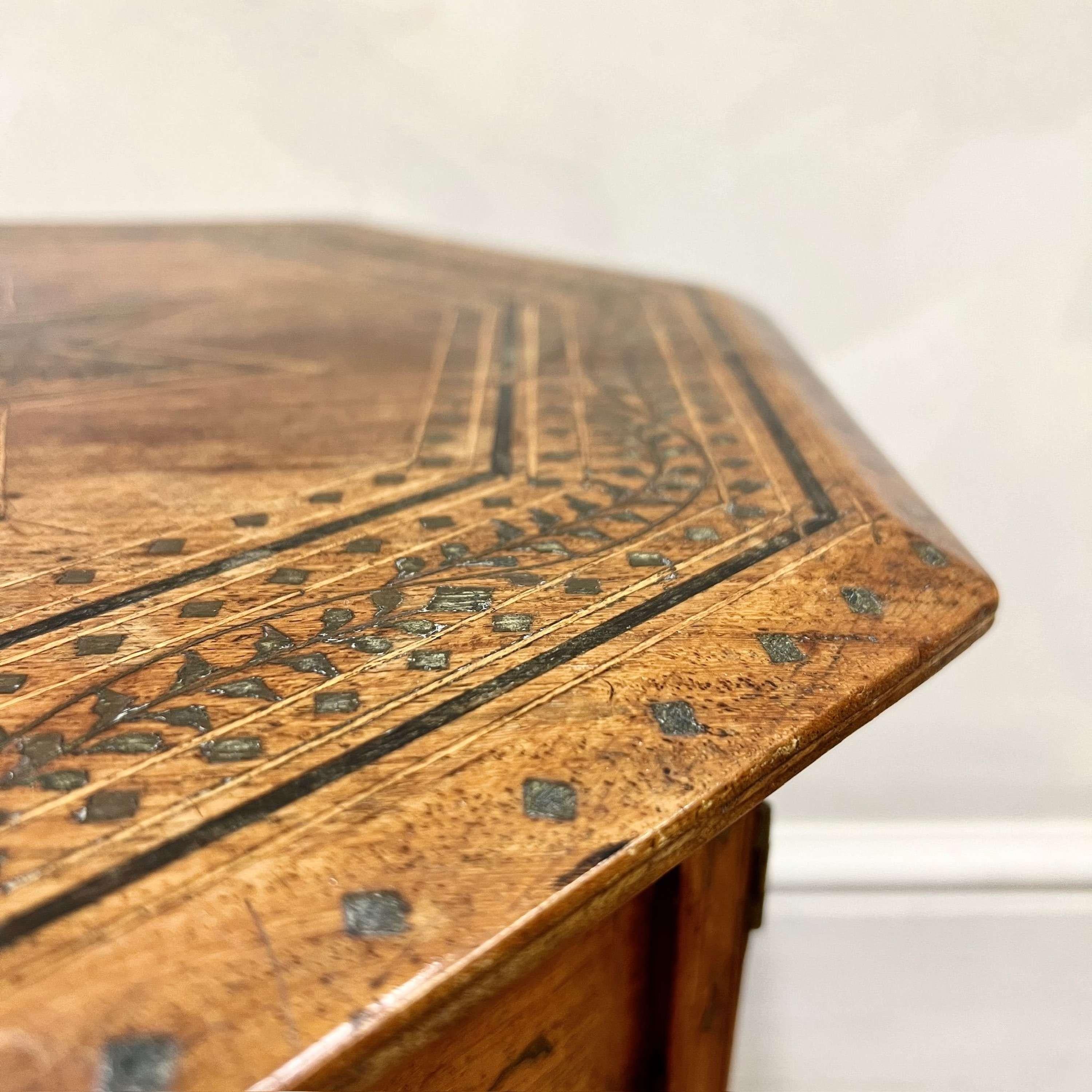 Brass Early 20th Century Folding Hoshiarpur Table
