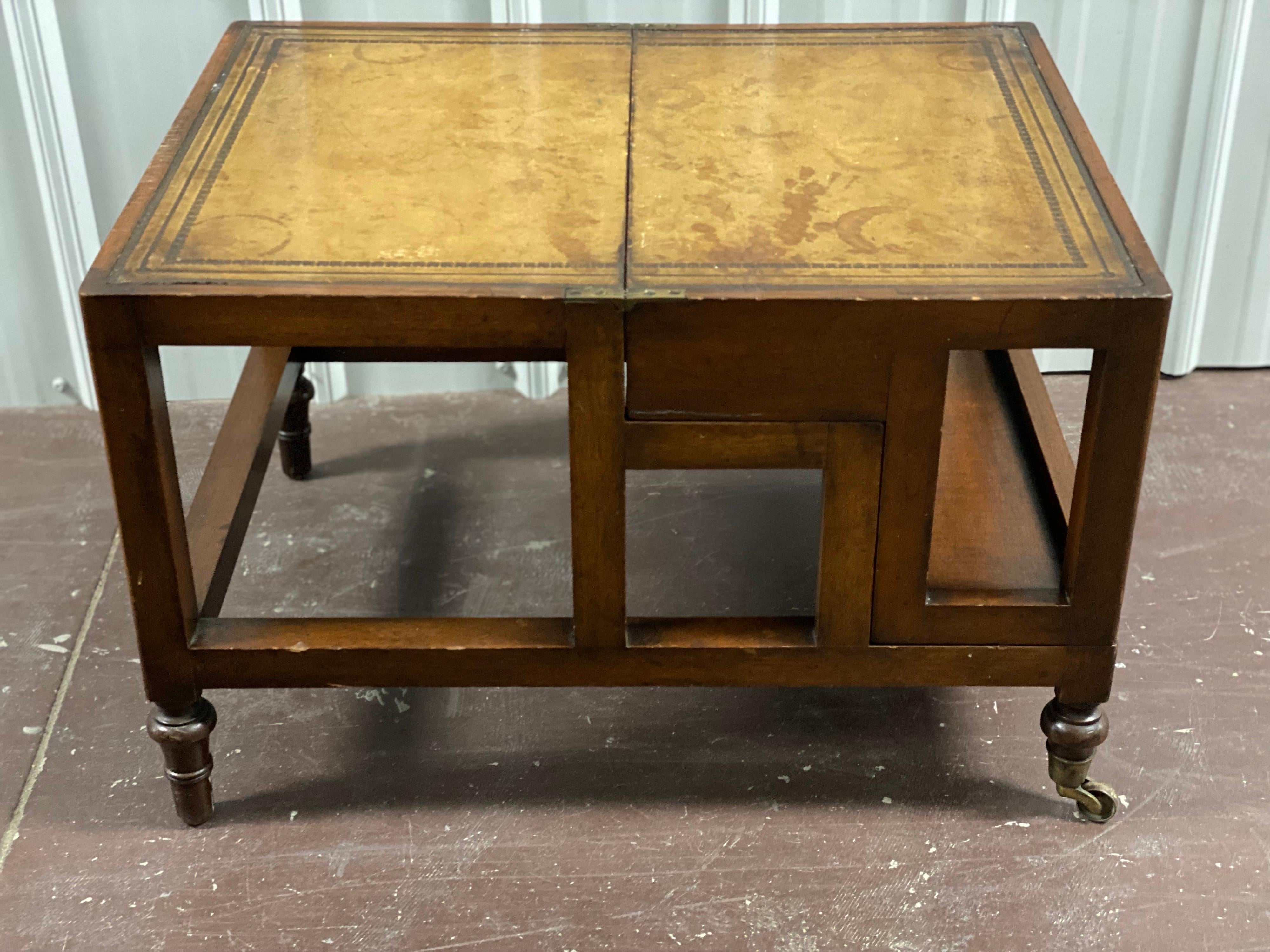 Early 20th Century Folding Library Steps/Table For Sale 7
