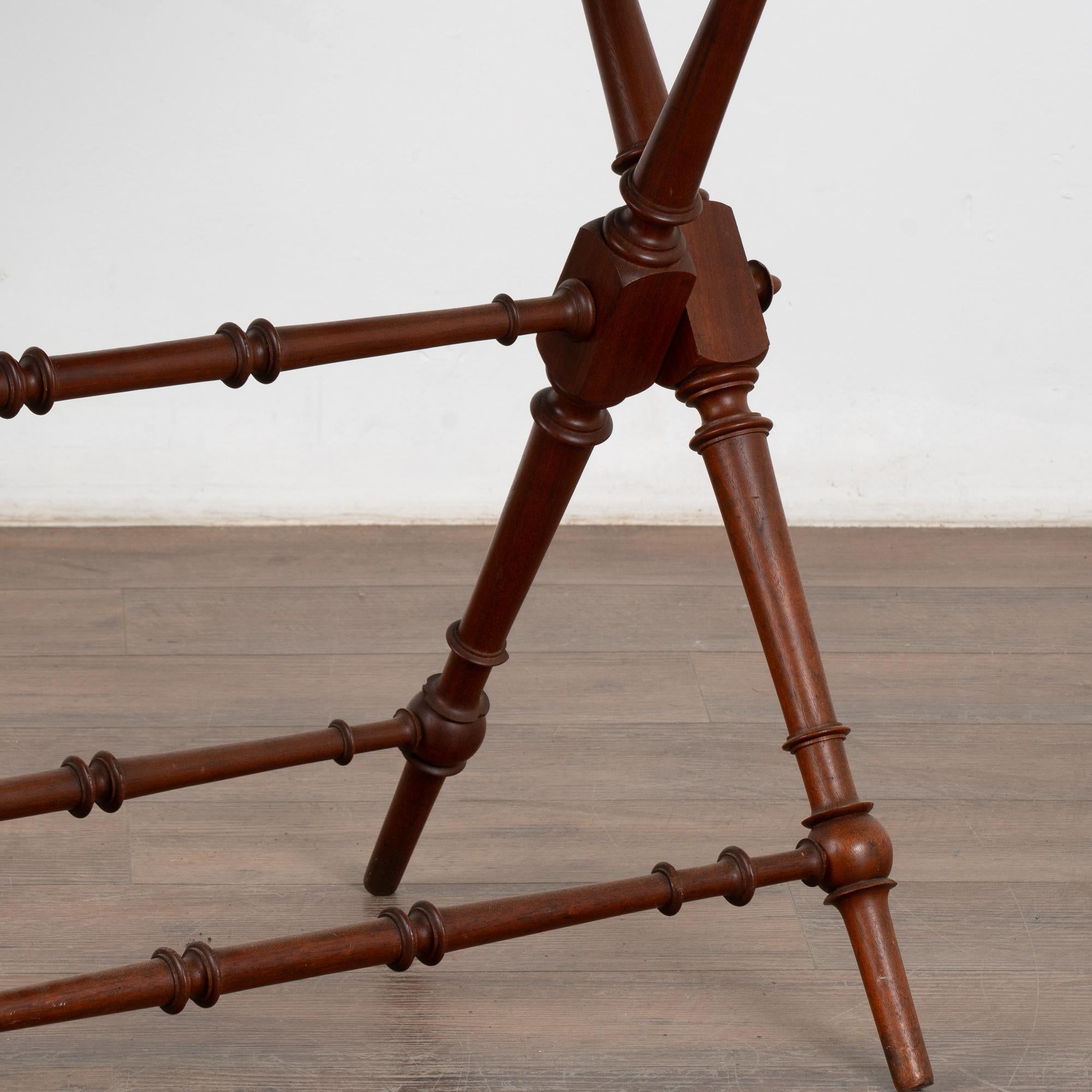 Early 20th Century Folding Tea Table Serving Side Table from Sweden 5