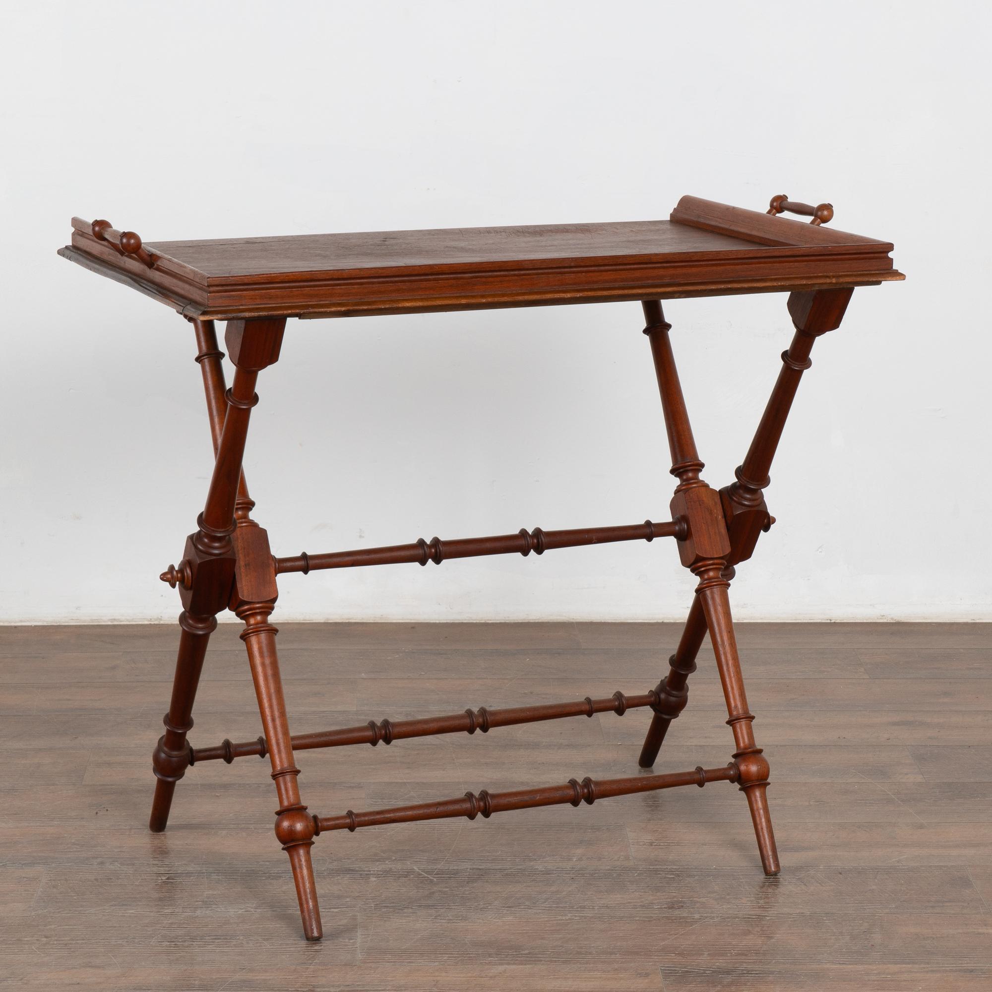 Early 20th Century Folding Tea Table Serving Side Table from Sweden 6