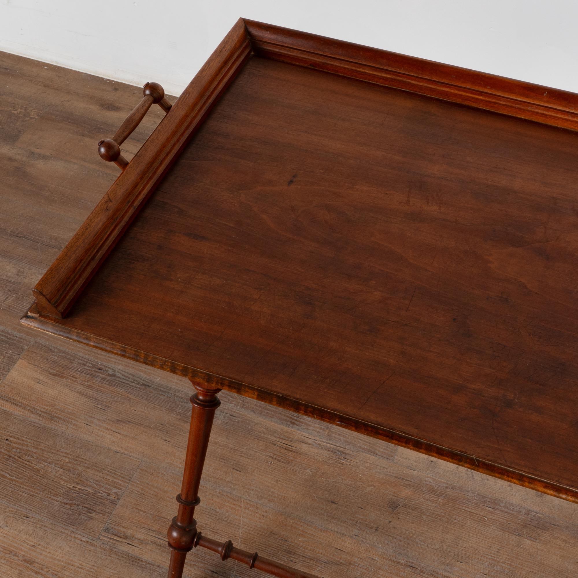 Wood Early 20th Century Folding Tea Table Serving Side Table from Sweden