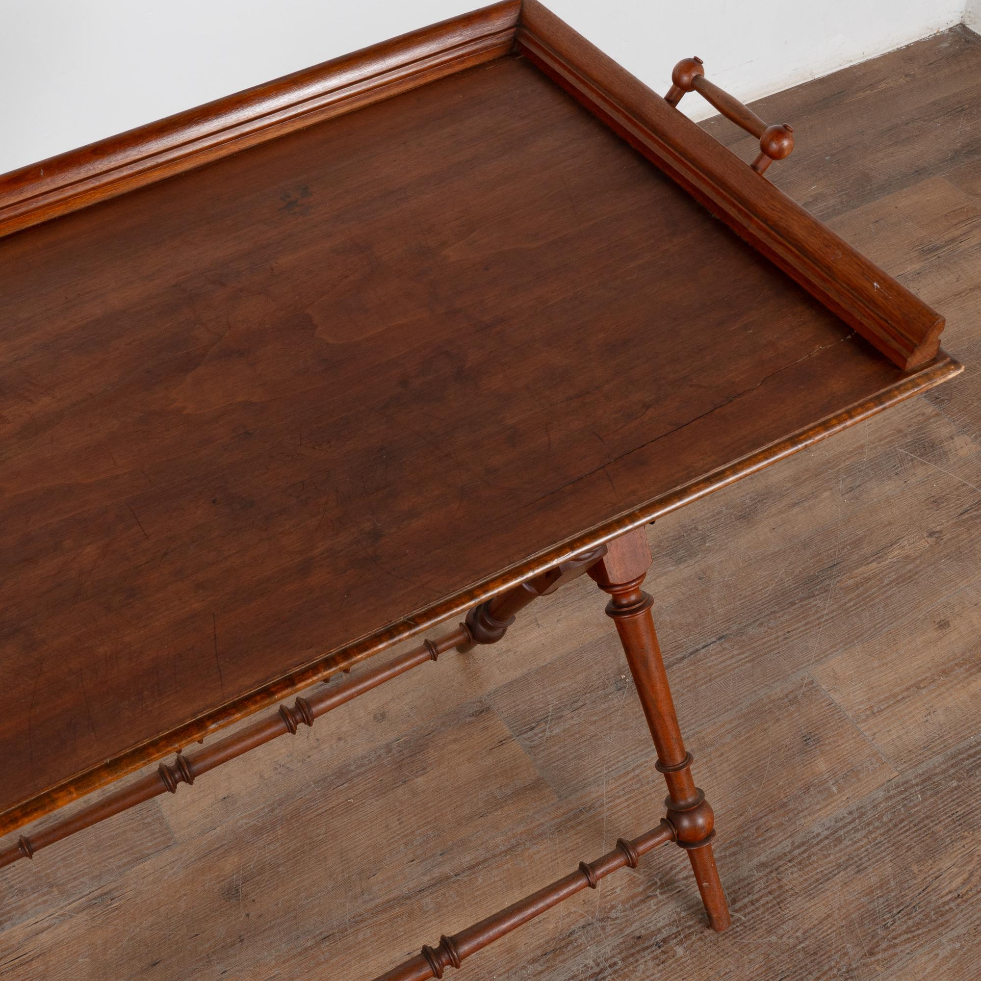 Early 20th Century Folding Tea Table Serving Side Table from Sweden 1