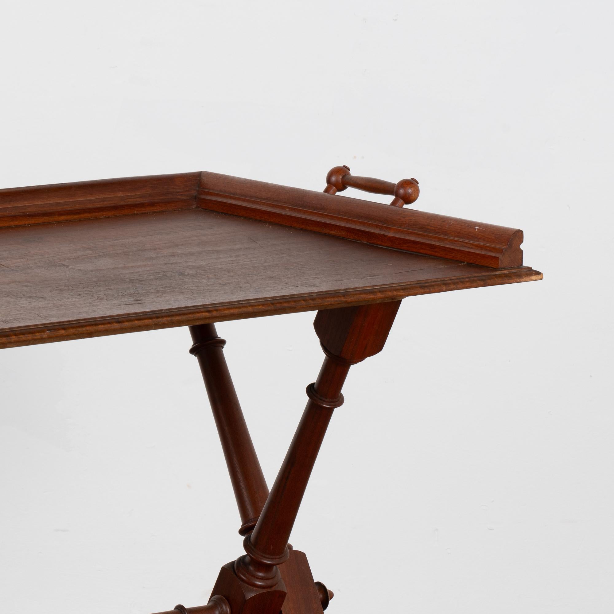 Early 20th Century Folding Tea Table Serving Side Table from Sweden 3