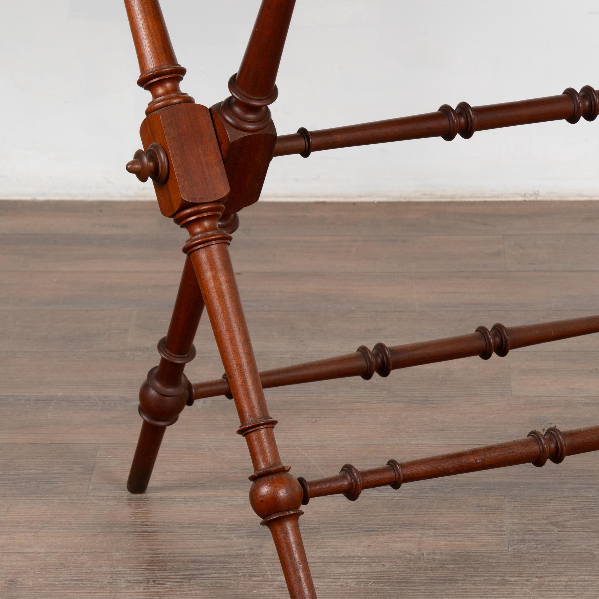 Early 20th Century Folding Tea Table Serving Side Table from Sweden 4