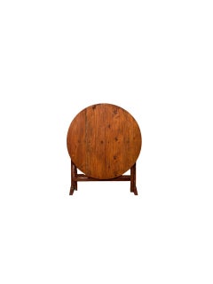 Early 20th-Century Folding Vineyard Table in Fir Wood