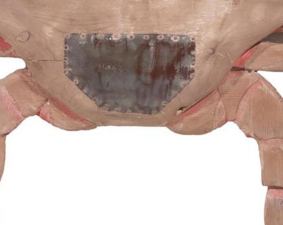 Anfang des 20. Jahrhunderts Folk Art Crab Restaurant Zeichen (Volkskunst) im Angebot