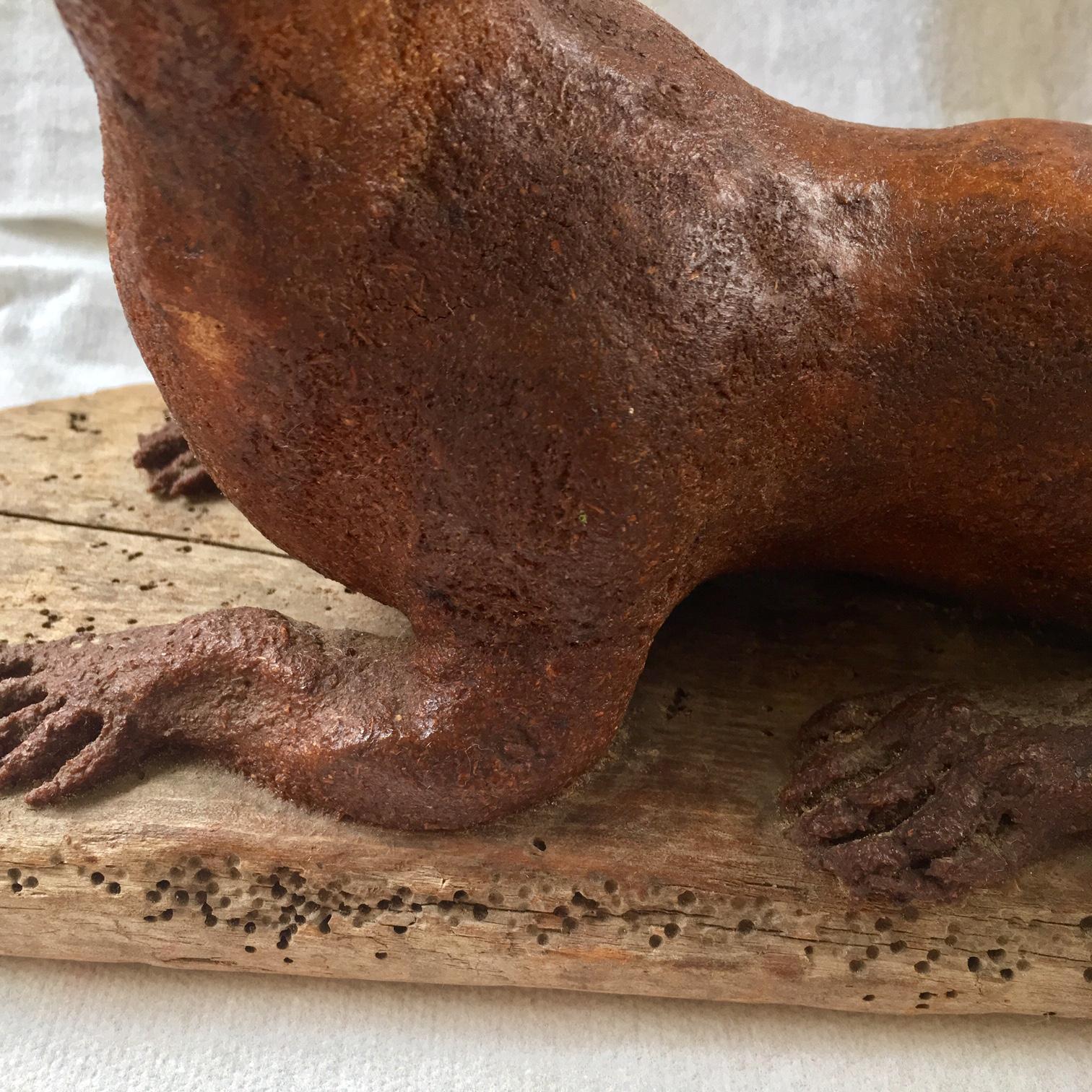 Early 20th Century Folk Art Driftwood Dachshund Dog For Sale 3
