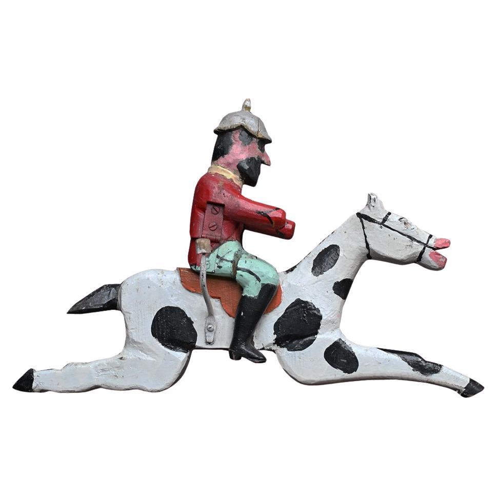 Figura de derribo de feria de arte popular de principios del siglo XX