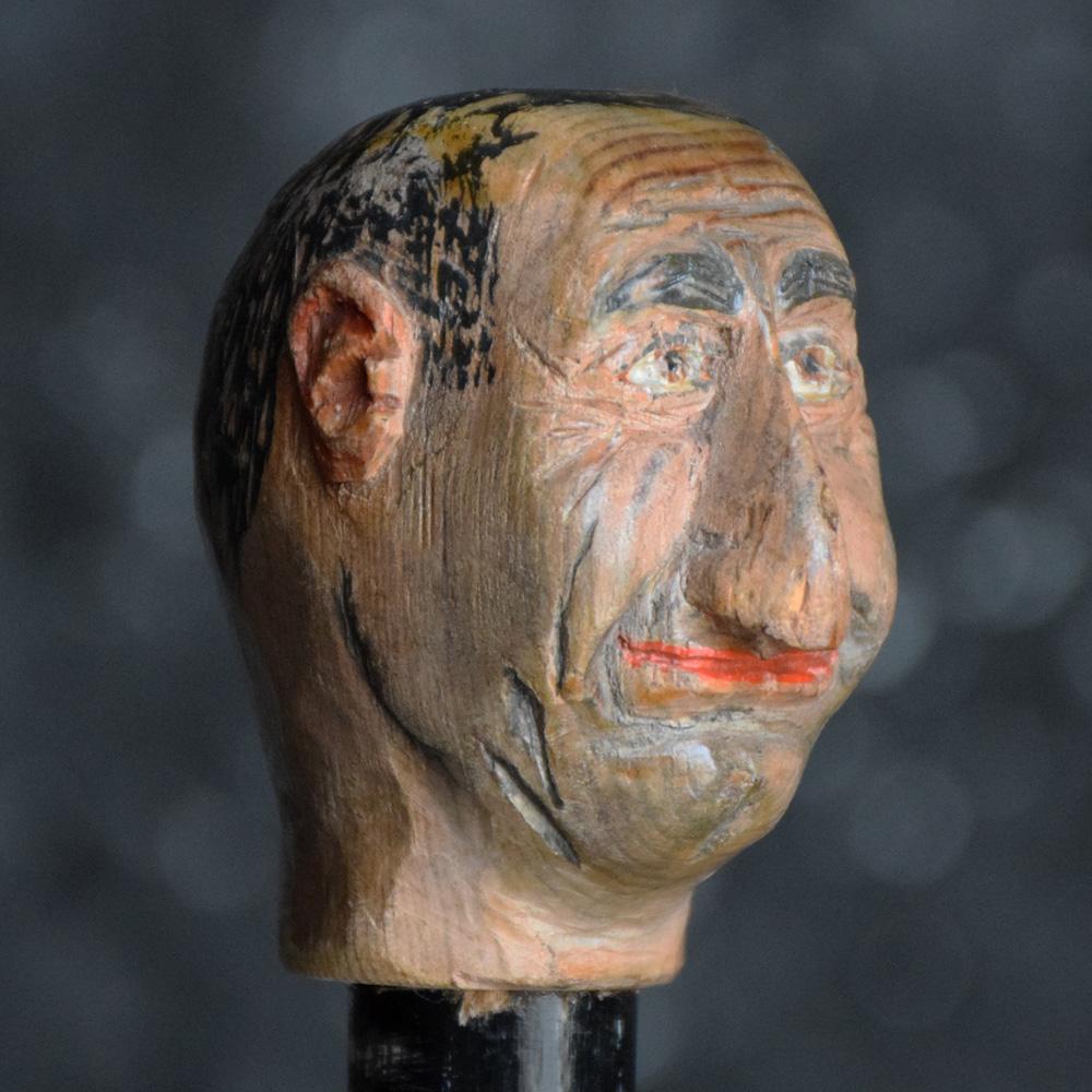 Britannico Bastone da passeggio per gentiluomini dell'inizio del 20° secolo, arte popolare