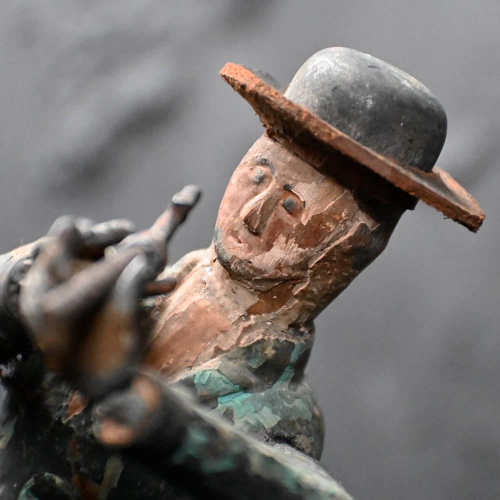 Frühe 20. Jahrhundert Folk Art Huntsman Figur im Zustand „Relativ gut“ im Angebot in London, GB