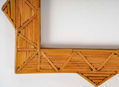 Early 20th Century Folk Art Match Photo Frame.