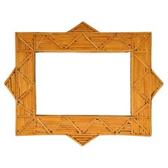 Antique Early 20th Century Folk Art Match Photo Frame.