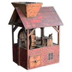 Early 20th Century Folk Art Mechanical Mill Model 