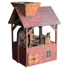 Early 20th Century Folk Art Mechanical Mill Model