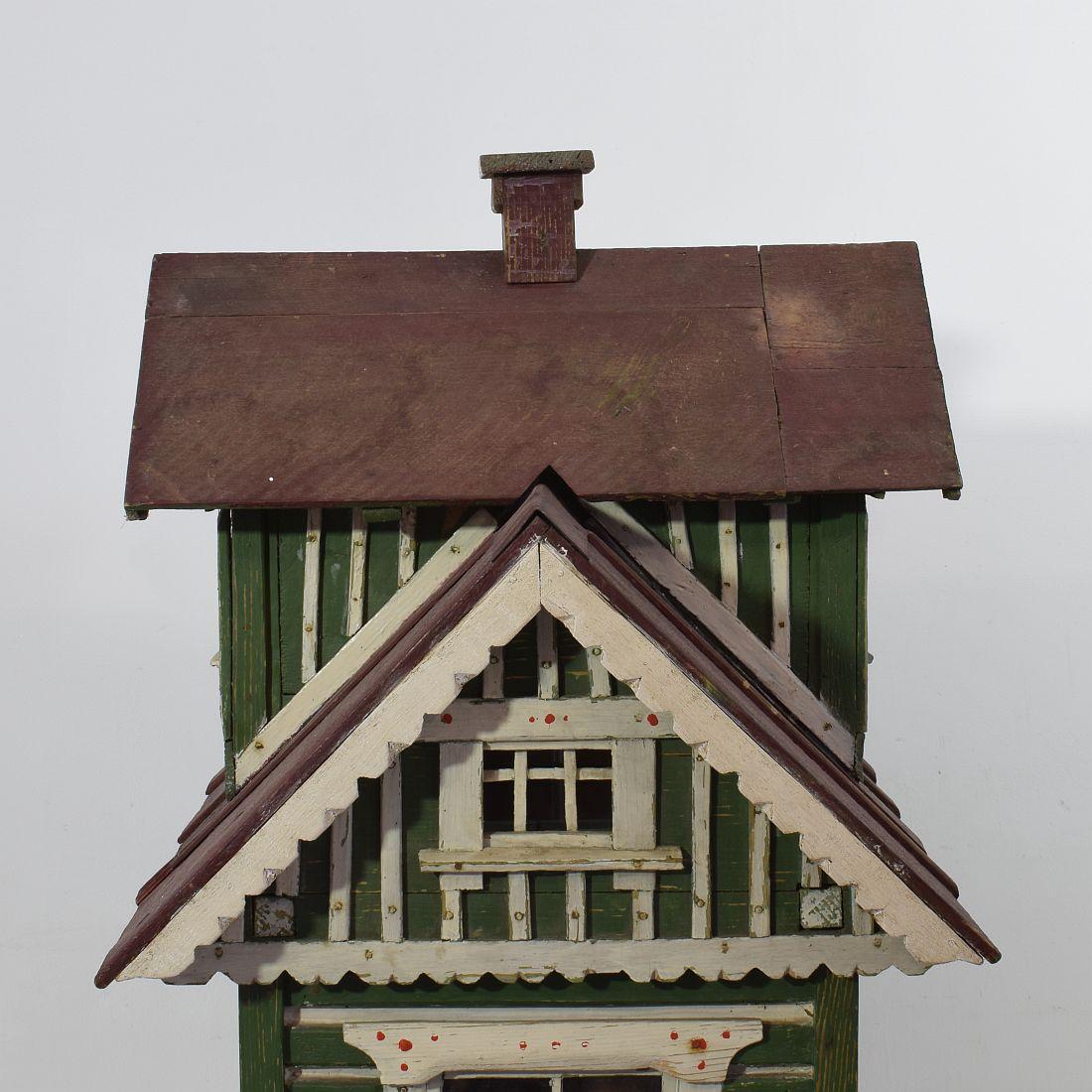 Early 20th Century Folk Art Middle European Model of a House 5