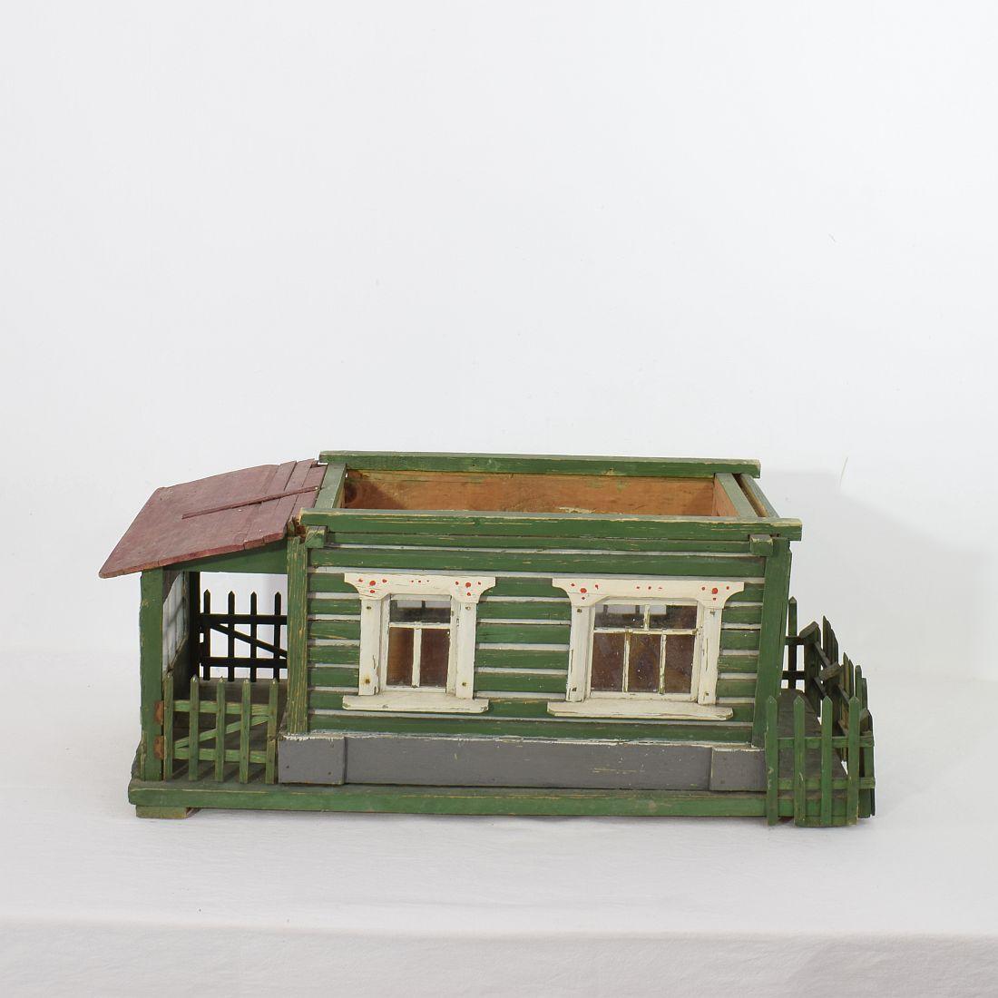 Early 20th Century Folk Art Middle European Model of a House 11