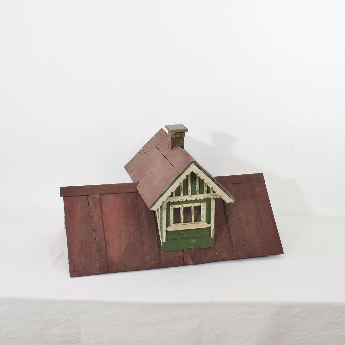 Early 20th Century Folk Art Middle European Model of a House 13