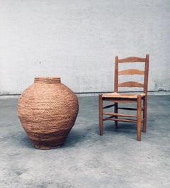 Early 20th Century Folk Art Primitive XL Straw Basket