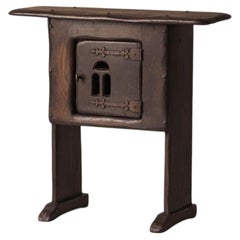Early 20th century Folk art rustic cabinet / side table from France