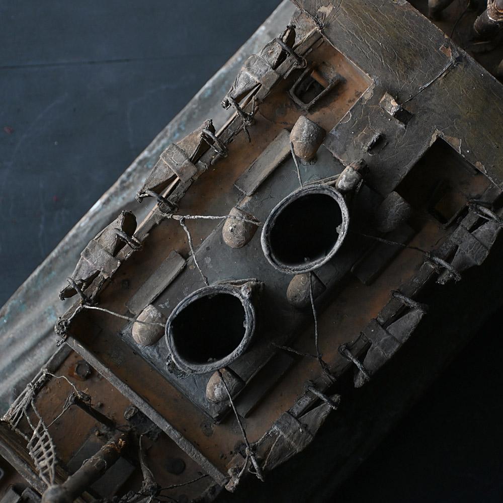 Early 20th Century Folk Art Scratch Built Ship For Sale 1