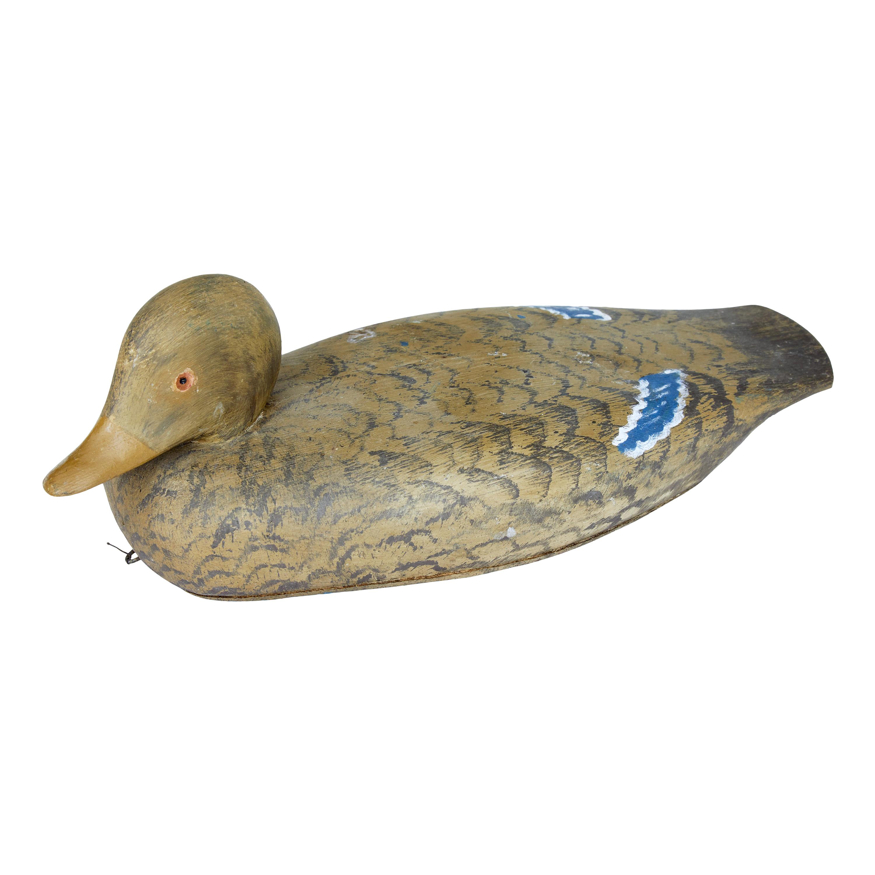 Early 20th Century Folk Art Swedish Decoy Duck