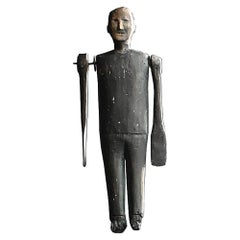 Figura a trottola di arte popolare dell'inizio del XX secolo