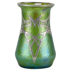 Early 20th Century "Silver Secessionist Vase" by Johann Loetz