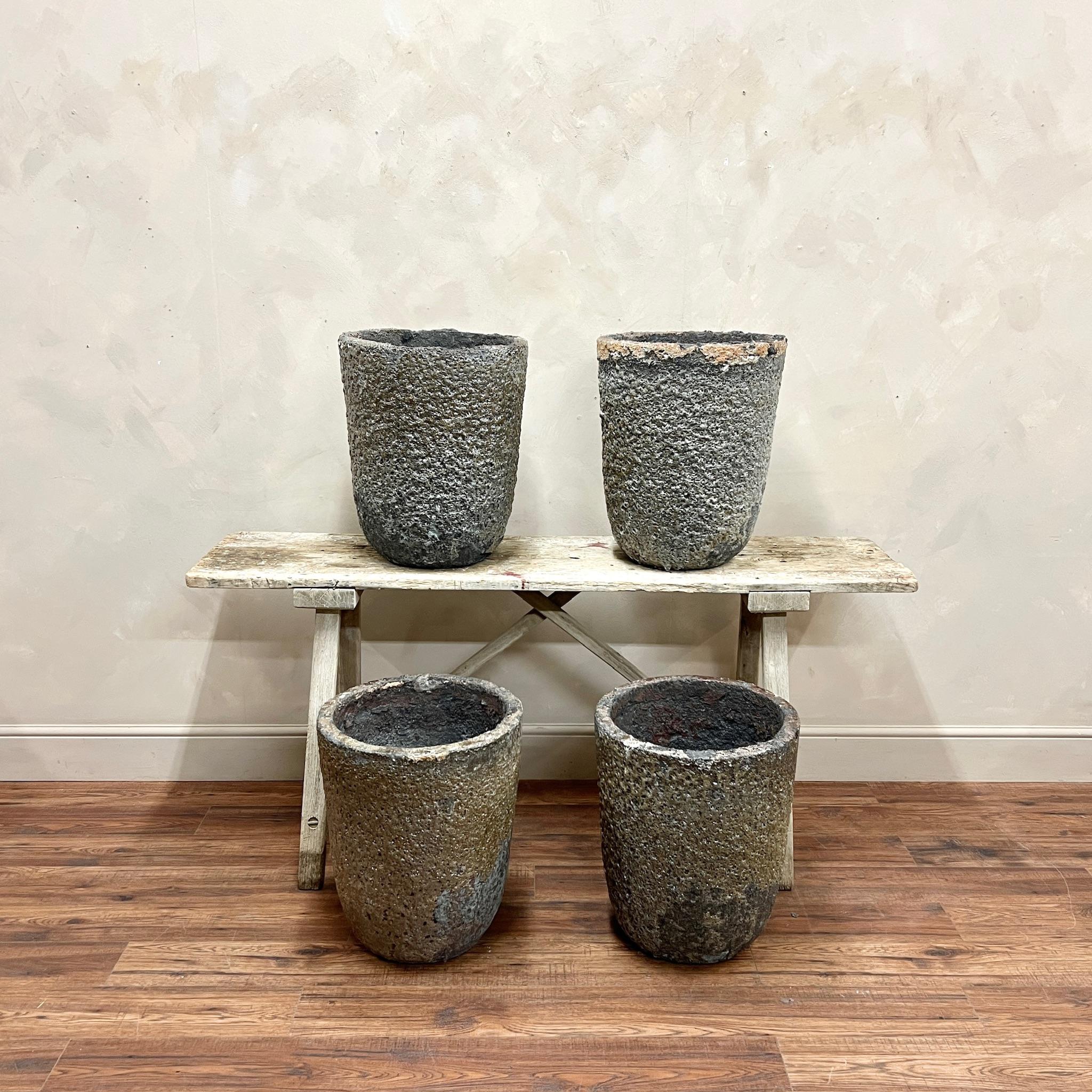 French Early 20th Century Foundry Pots Crucibles