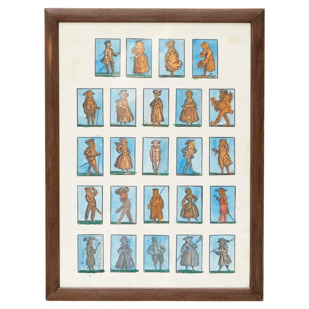 Obra de arte enmarcada de principios del siglo XX, hacia 1930