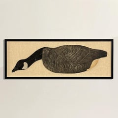 Early 20th Century Framed Canada Goose Decoy