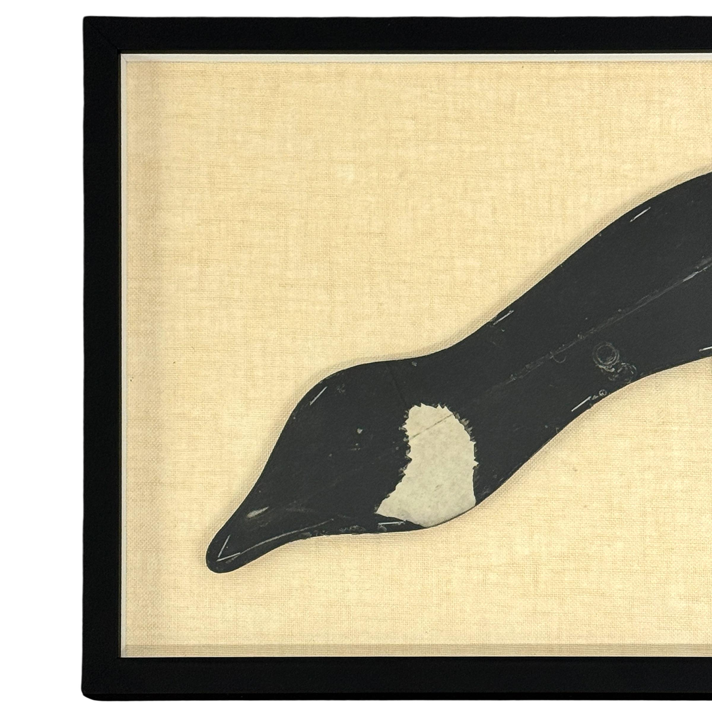 Country Early 20th Century Framed Canada Goose Decoy