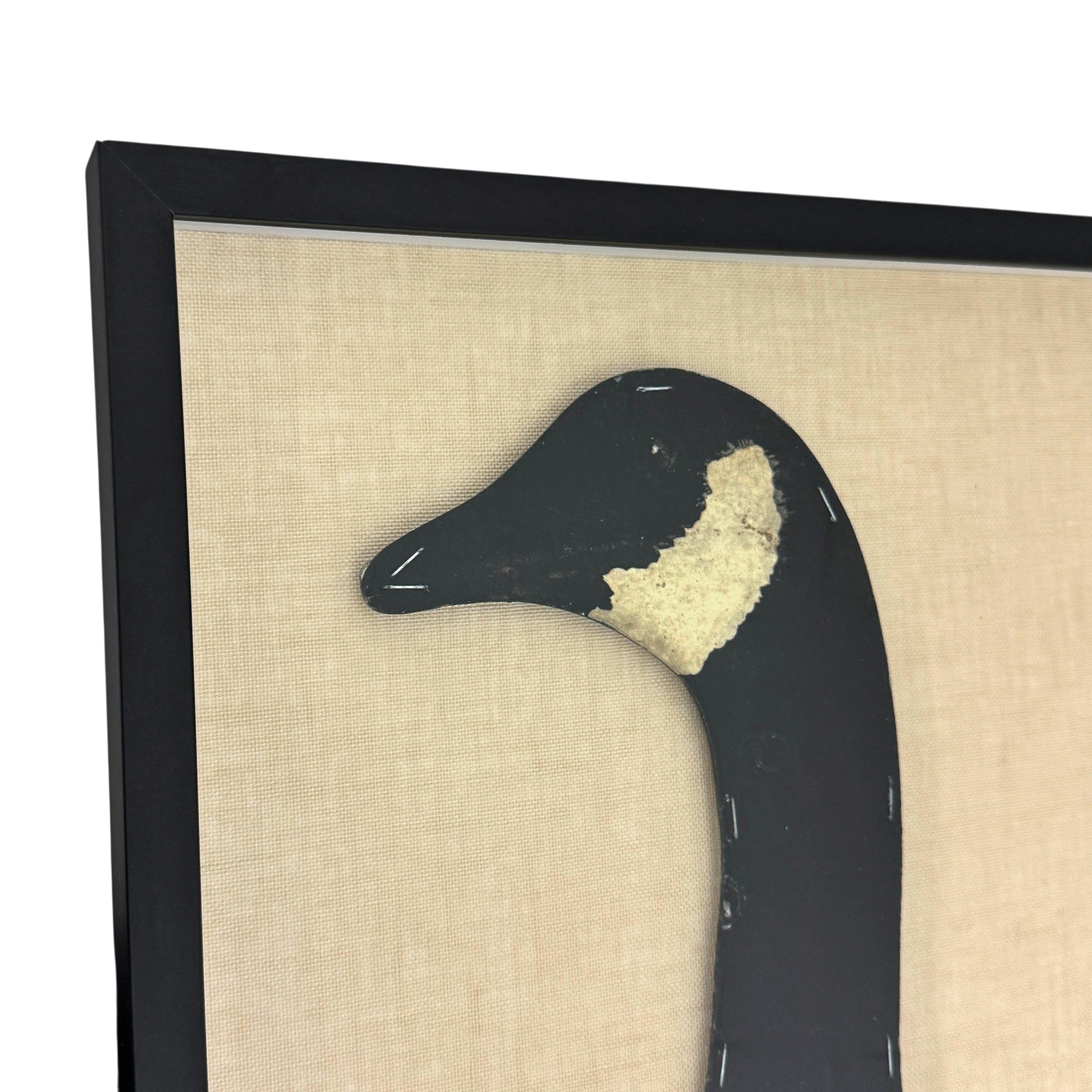 Early 20th Century Framed Canada Goose Decoy In Good Condition In Chicago, IL